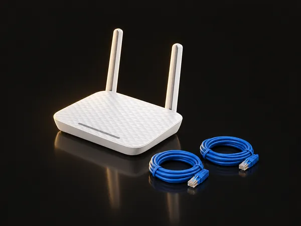 Router and cables